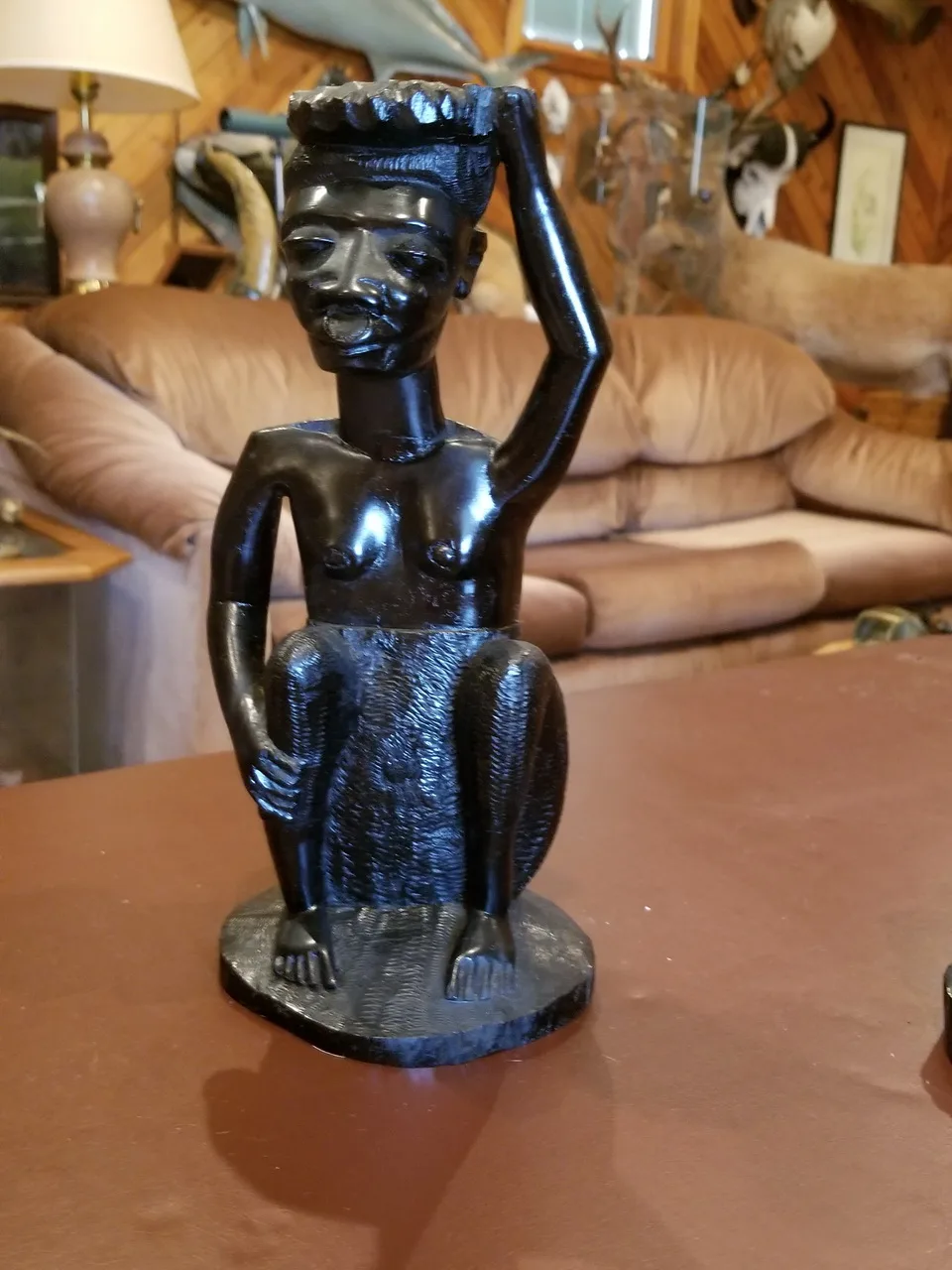 Seated African woman
