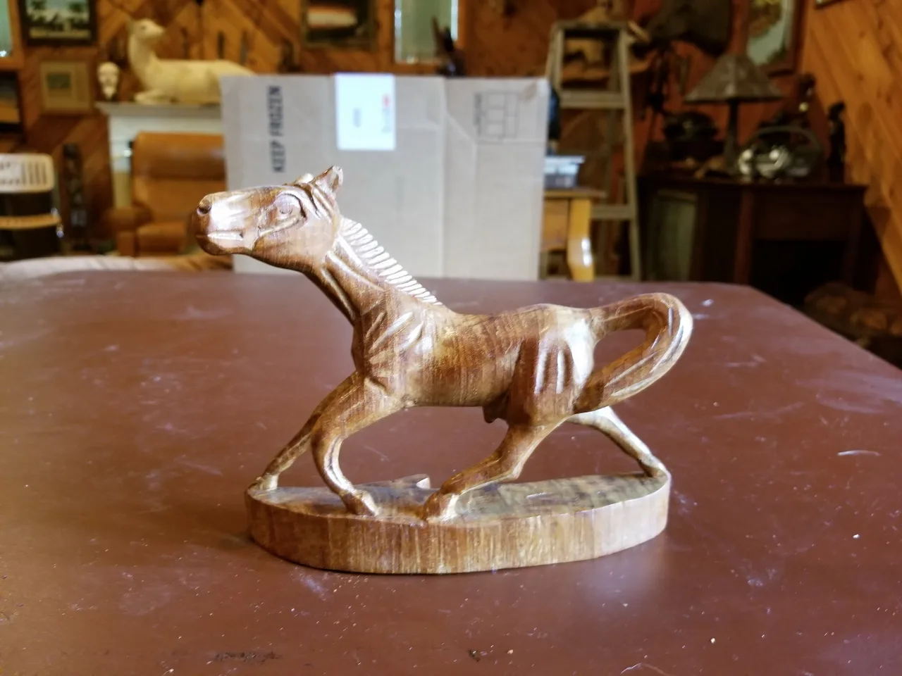 Carved horse